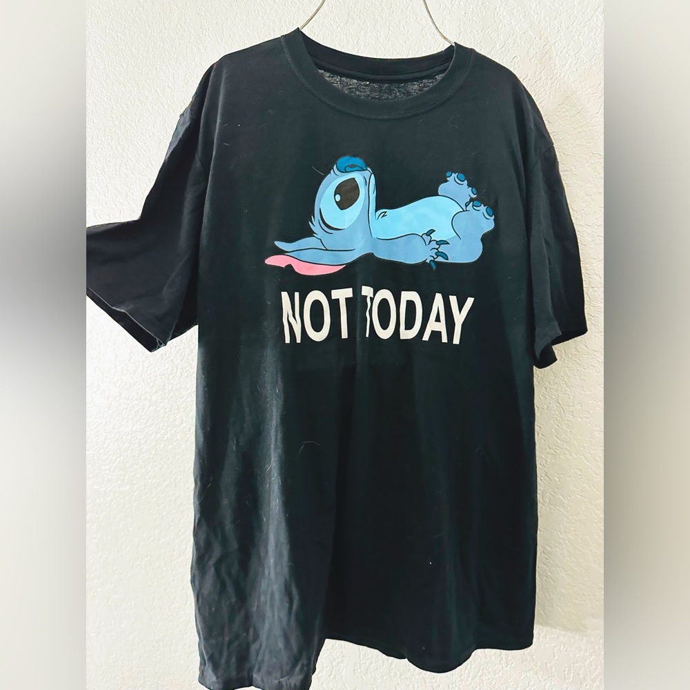 Stitch black shirt men’s size L.